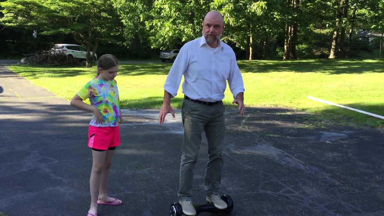 First Time On A Hoverboard!