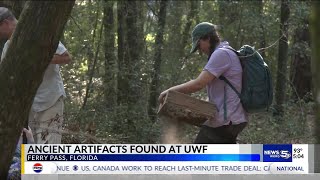 UWF students uncover ancient artifacts ahead of stadium construction