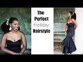 PERFECT Holiday Style| From Short 4b 4c natural hair to long sleek ponytail| My ENGAGEMENT HAIRSTYLE