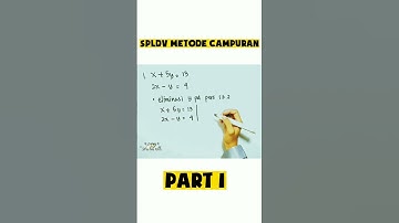 SPLDV Sistem Persamaan Linear Dua Variabel Metode Campuran #spldv #sistempersamaanlinear  #shorts