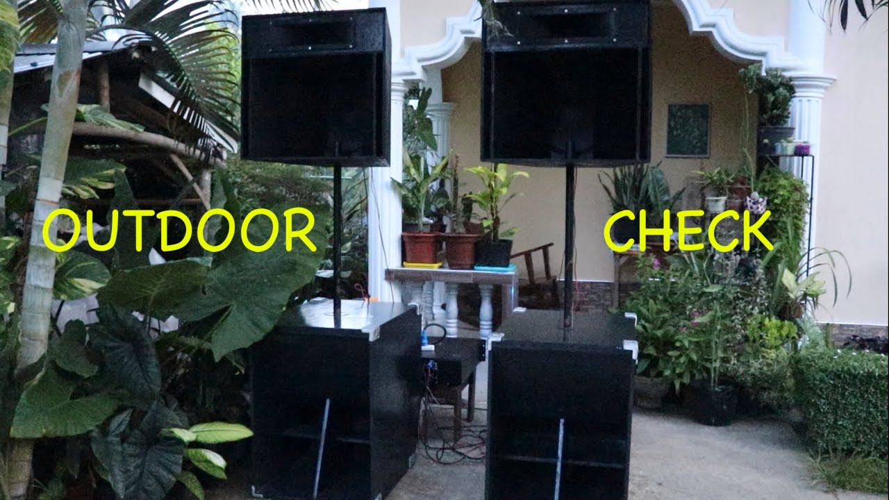 sound check with tosunra amplifier, behringer processors and dbx subharmonic.