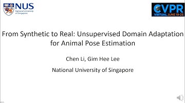 CVPR 2021 Oral | From Synthetic to Real: Unsupervised Domain Adaptation for Animal Pose Estimation