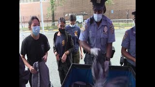 NYC students get free hair cuts, school supplies at NYPD HQ