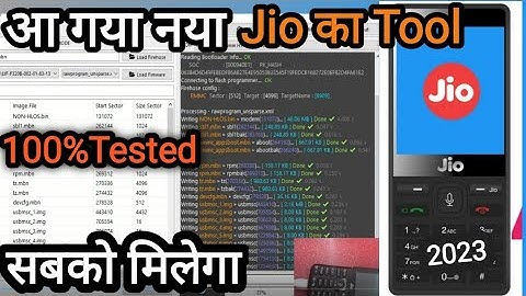 All Jio Mobile Hang On Logo Fix | Jio के मोबाइल को FLASH करने के लिए आ गया नया टूल