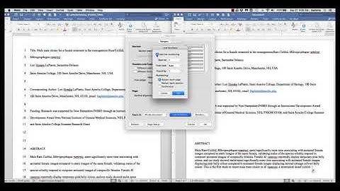 MS Word: Adding Line Numbers