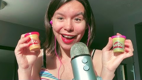 ASMR playing with play dough an rambling