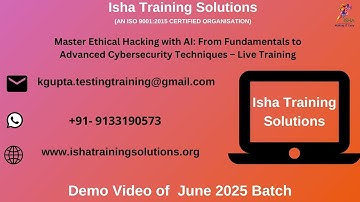 Master Ethical Hacking with AI Demo video on 30th June 2025.