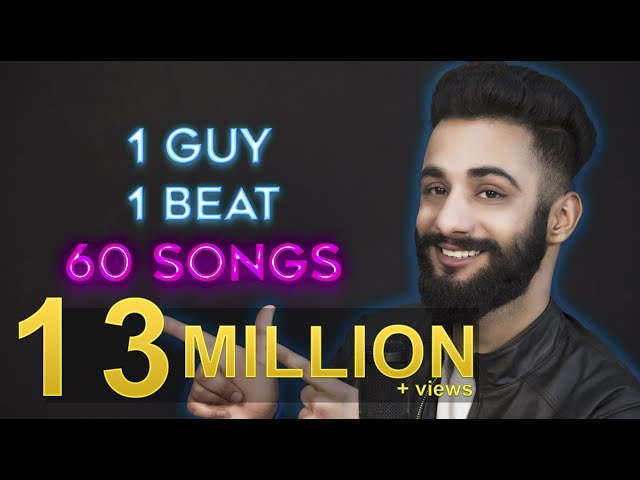 1 GUY | 1 BEAT | 60 SONGS | Aarij Mirza | Mashup class=