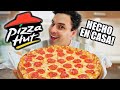 PIZZA HUT hecho en casa!! 🍕❤️Pizza con Borde Relleno de Queso!! (RECETA SECRETA)