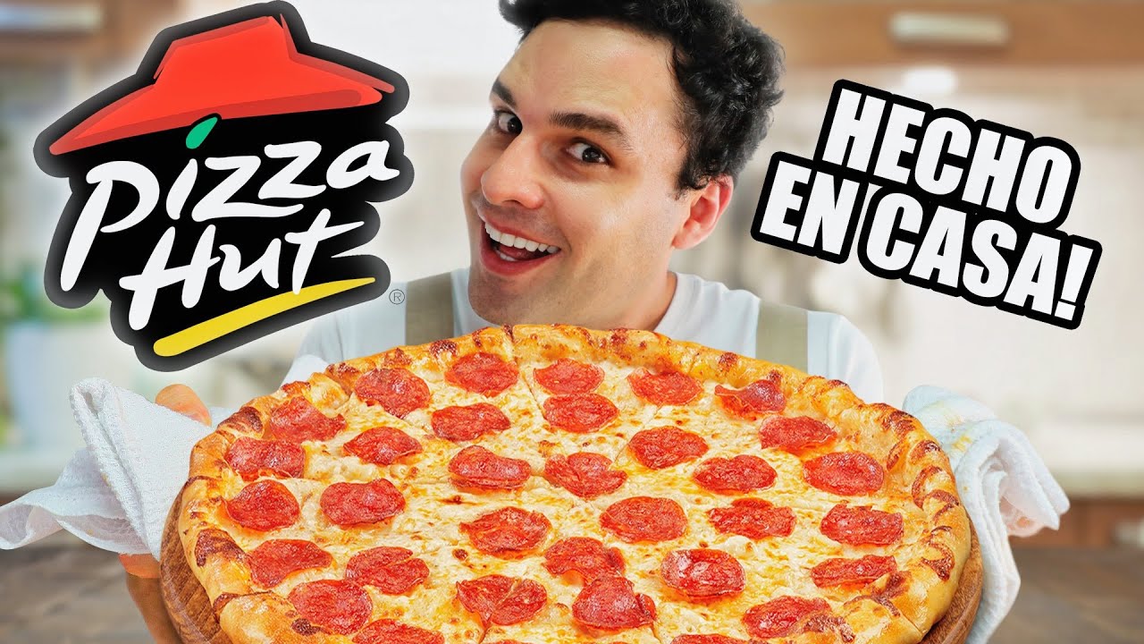 PIZZA HUT hecho en casa!! ?❤️Pizza con Borde Relleno de Queso!! (RECETA  SECRETA) - YouTube