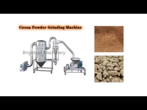 Cocoa powder grinding by BSP air classifier mill - YouTube