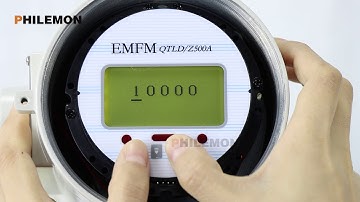 Electromagnetic flow meter total volume resetting