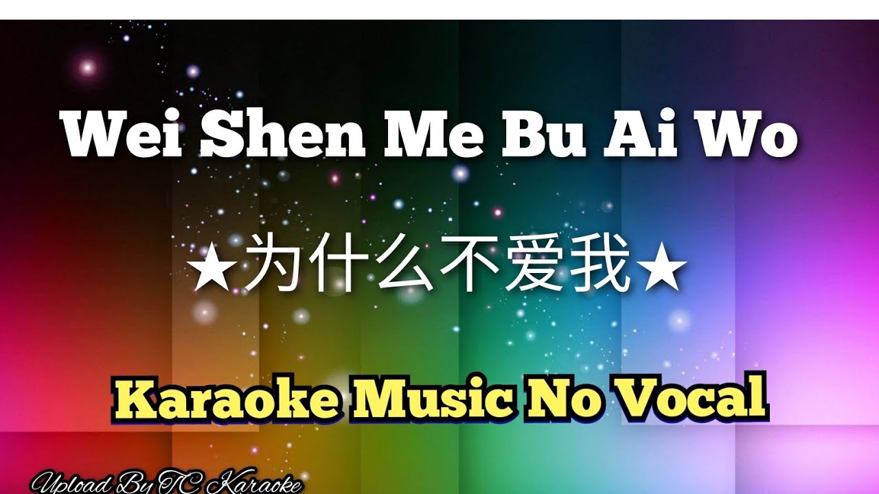 Wei Shen Me Bu Ai Wo ★为什么不爱我★ karaoke no vocal
