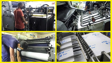 4 Color Printing Process by Heidelberg machine offset #colorprinting #coloring #machine