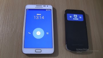 Samsung Galaxy S4 mini  android 11 cover+Note 1 android 7 Double Ringing alarms at the Same Time