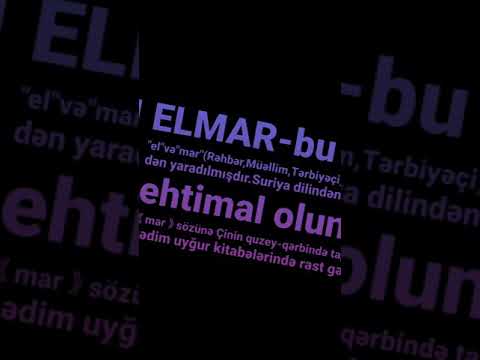 Elmar adının mənası                              kim adının mənasını bilmək istəyirsə yazsın✌♥️♥️