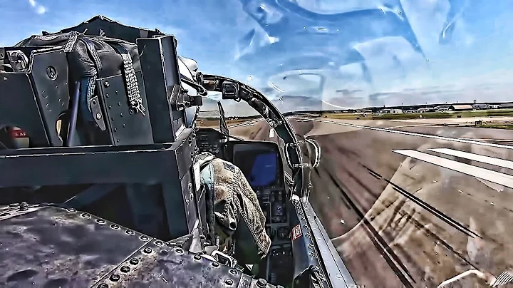 F-15E Strike Eagles Takeoff + F-15D Cockpit View Takeoff