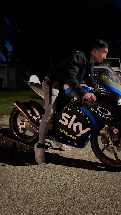 KTM Moto3 Startup! Is it time to bring it out to play again? 🤩 #motogp #moto3 #ktm #shorts
