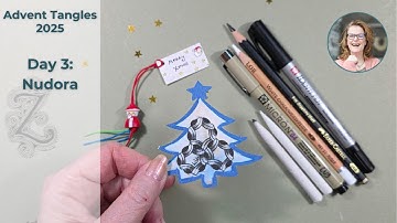Zentangle Advent Tangles 2025 - The easiest way to draw daily in December
