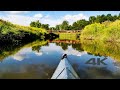 Sunset Kayak Adventure up Willow Creek ~ 4K River Kayaking ~ Relaxing Nature Sounds