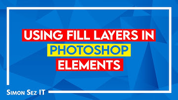 Using Fill Layers in Photoshop Elements