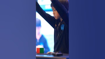 Yiheng Wang 2.73 single! In GANCUBE! 😱🔥 #rubikscube  #shorts