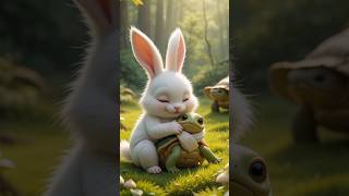 The Kind-Hearted Rabbit and the Tortoise– Moral Story in Urdu #shorts