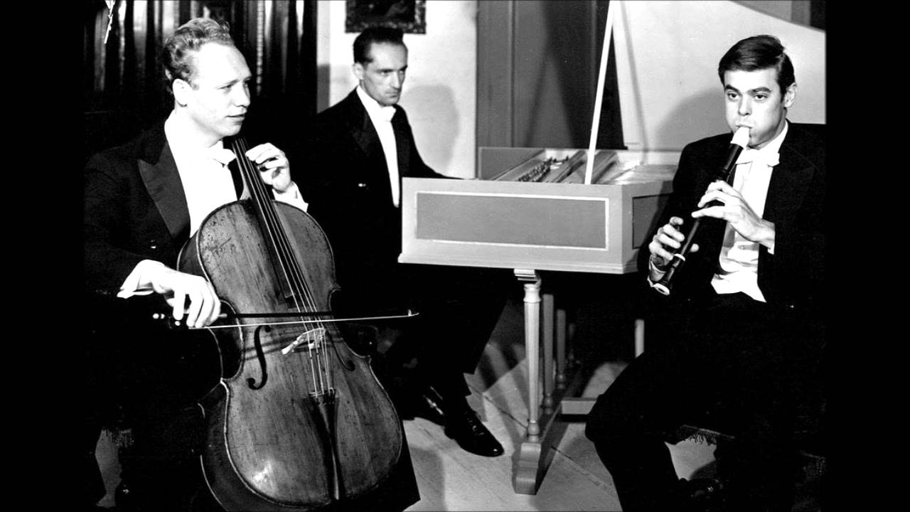 Telemann - Canonic sonata TWV 41:B3 - Brüggen / Bylsma / Leonhardt