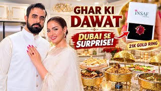 Hosting a Dawat at Home & My Husband’s Special Gift from Dubai 💍 | 21K Gold Ruby Ring
