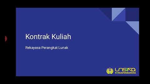 Pengantar Rekayasa Perangkat Lunak
