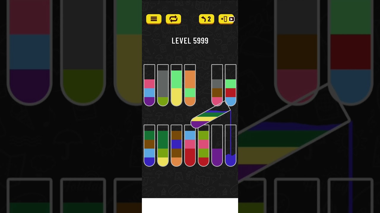 water sort puzzle level 5999