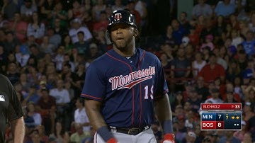 MIN@BOS: Twins plate five runs in 7th to take lead