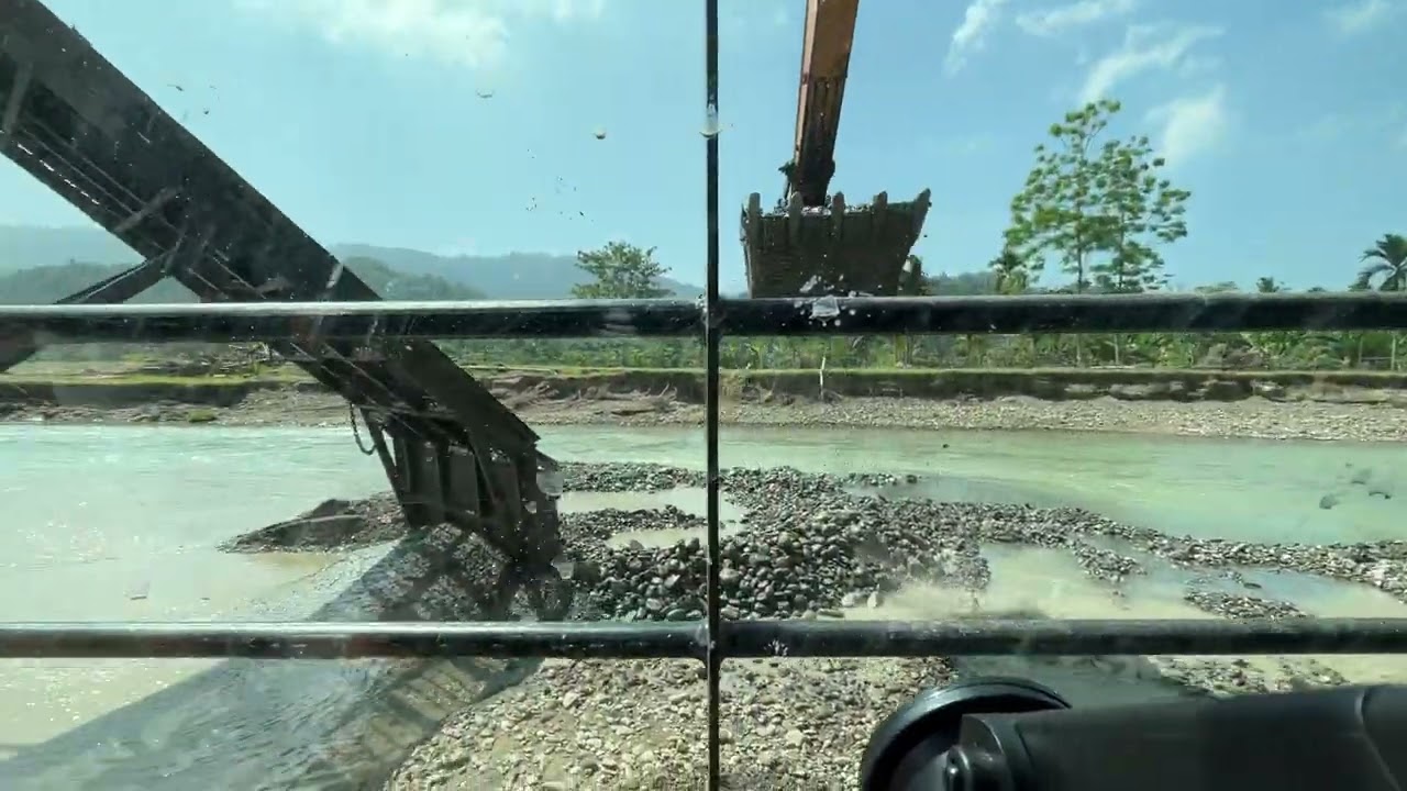 River Sand Dredge Excavator | Sand Mine Process with Heavy Equipment