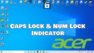 How to get onscreen caps lock indicator caps lock num lock and scroll lock in Acer laptops