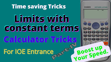 Limit calculator tricks | part-IV | Limit with constant terms