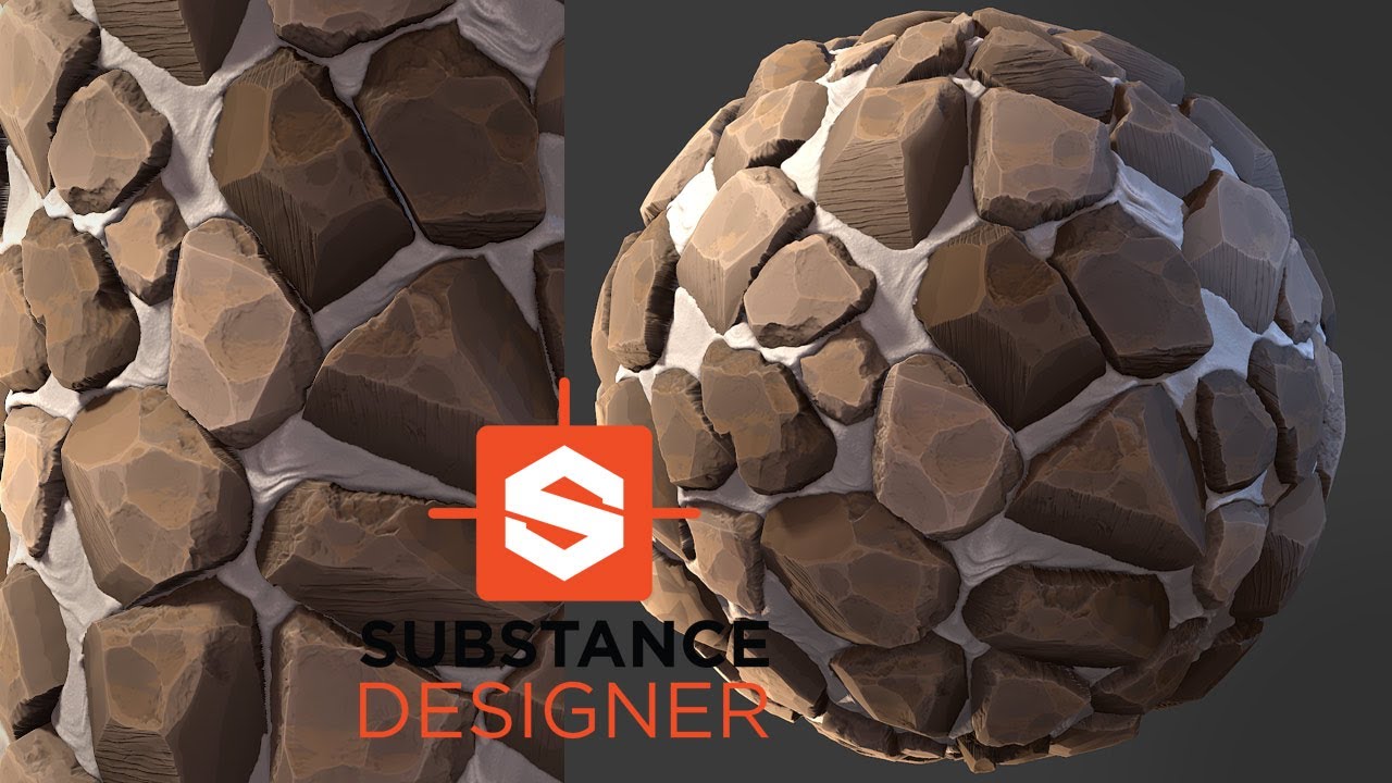 Making Stylized Rock Material in Substance Designer - YouTube