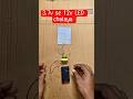 3.7V to 12V LED ko chalaya #electronics #boostconverter #diyproject #shorts
