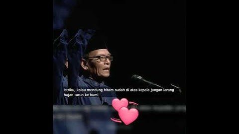 KH Zawawi Imron - Bahasa Yang Indah #shorts #story #status #puisi #cinta #suami #istri #bahagia 💞