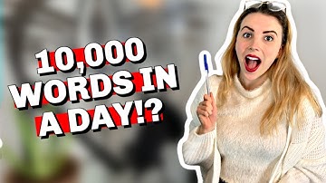 How to write 10,000 words in a day ▷ TIPS TO WRITE FASTER