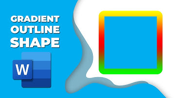 How to add gradient color to outline of shape in word