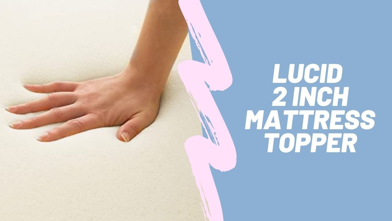 lucid 2 inch mattress topper full