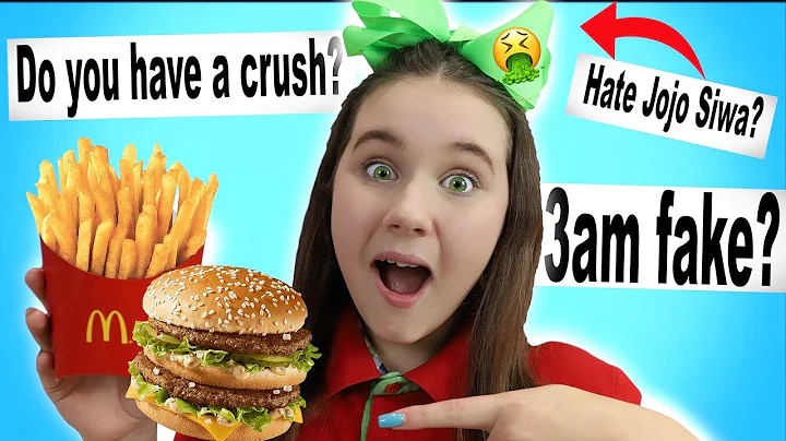 McDonalds Mukbang lol.. Answering your questions f...