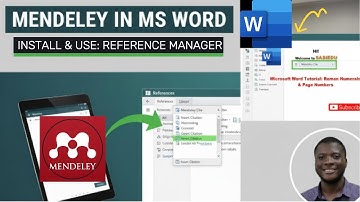 How to  Install & Use Mendeley in WORD 2025 - Complete Guide