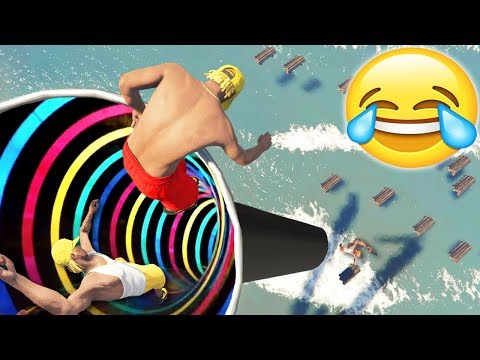 UN TOBOGGAN TRÈS DRÔLE !! (Délire GTA 5)