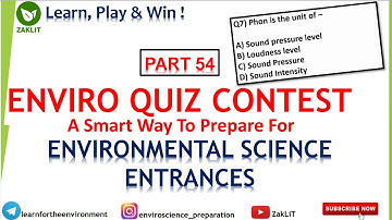 🏆Weekly Quiz For Environmental Science Entrances|Test Your Preparation 👍