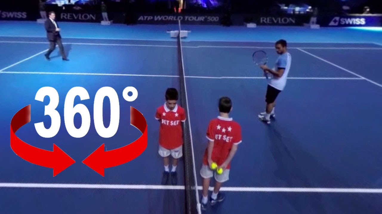 360° walk on court Swiss Indoors Basel Tennis YouTube