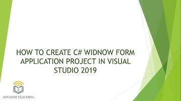 How to Create C# Window Form Application Project in Visual Studio (2019) in Urdu/Hindi