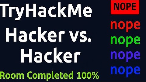 Tryhackme Cyber Security | حرب الهاکرز من غرفة عملیات موختبر الاختراق 