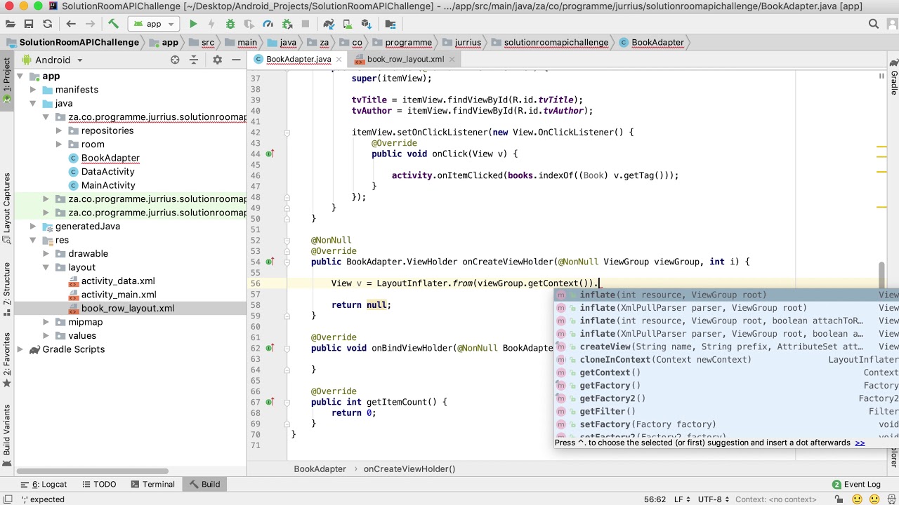 47. Solution to the Room API challenge Part 2 - YouTube