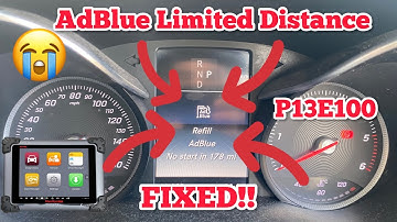 Mercedes Autel Maxisys Reset of AdBlue System After It’s Limited Mileage Range P13E100